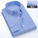 New Men's Dress Shirts Long Sleeves Formal Business Striped Casual Shirts Top