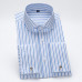 Mens Dress Shirts Luxury French Cuff Formal Business Cufflinks Strisp Shirts Top