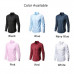 Men Classic Fit Long-Sleeve Wrinkle Resistant Button Down Premium Dress Shirt