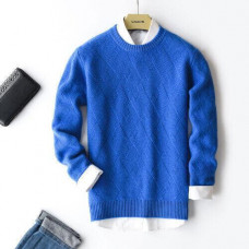 2023 Thick Cashmere Sweater Men's Sweater Autumn/Winter Knitted Pullover