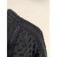 No Label Black Knitted chunky fishermans Sweater  Bin-N