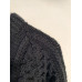 No Label Black Knitted chunky fishermans Sweater  Bin-N