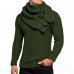 Mens Pullover Hoodies Knitted Winter Turtleneck Cardigan Casual Sweaters Coats