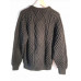 No Label Black Knitted chunky fishermans Sweater  Bin-N