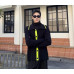 Men's Autumn Fashion Lapel Long Sleeve Loose Warm Kniting Cardigan Sweaters Coat