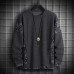 Men's Plus Size Waffle Contrast Color Stitching Sweatshirt