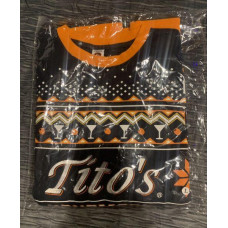 Titos Handmade Vodka Unisex Ugly  Christmas Sweater Size -LARGE-