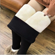 Winter Women Warm Pants Sherpa Fleece Lined Stretchy Thick Cashmere Leggings