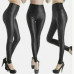 Faux PU Leather Skinny Pants High Waist Push Up Butt Lift Stretch Matte Leggings