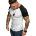 Mens T-shirt Fitness Athletic T-shirt Round Neck Casual Top Breathable Muscle