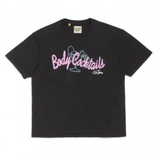 For Gallery Dept BODY COCKTAILS TEE vintage Neon Letter Wash T-shirt 4 Color