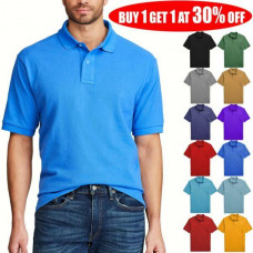 Men's Polo Shirt Golf Sports Cotton Short Sleeve Jersey Casual Plain T Shirt 