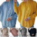 Women Warm Poncho Batwing Turtleneck Tops Cape Cardigan Sweater Coat Outwears