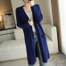 Women's cashmere cardigan autumn long knitted V-neck cardigan