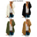 Women Solid Color Bat Sleeve Warm Knitting Cardigan Slim Loose Jacket Coat Tops