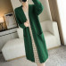 Women's cashmere cardigan autumn long knitted V-neck cardigan